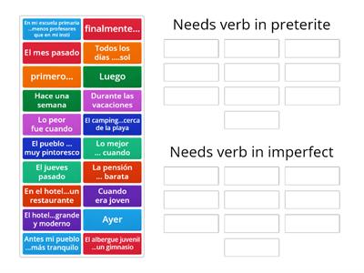 preterite or imperfect