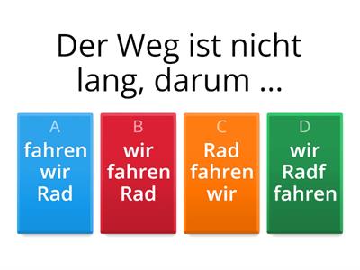 Die Konjunktionen «deshalb» und «darum»