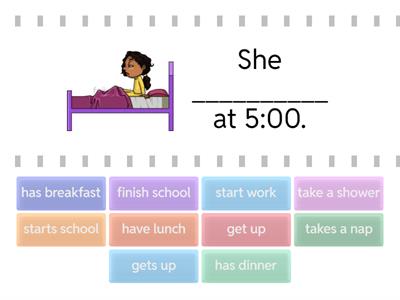 Third person - DAILY ROUTINE