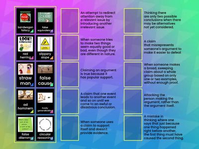  Logical Fallacies Identification Match-Up