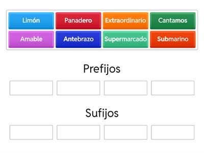 Prefijos y sufijos