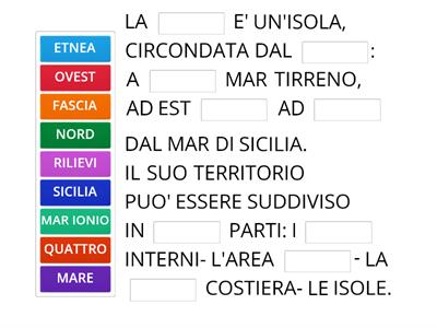 GEOGRAFIA (PRIMA MEDIA): LA SICILIA ( PRIMA PARTE)