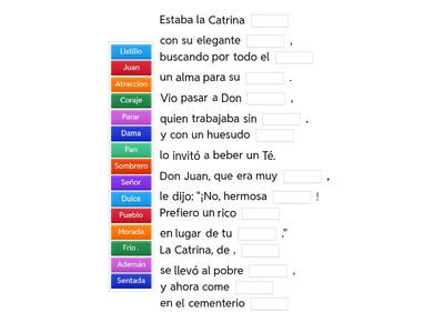 completa la calaverita 