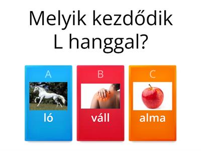 2. Melyik kezdődik L hanggal?