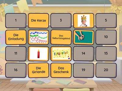 Geburtstag DaF Memory