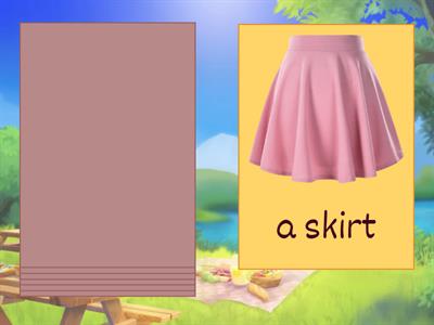 Clothes learn the words