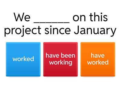 Grammar Review: Present Perfect Continuos