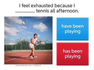 Present perfect continuous tense