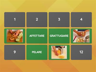 Memory I VERBI PER CUCINARE