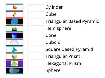 Naming 3D Shapes Match Up