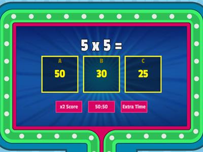 Multiplication game show!