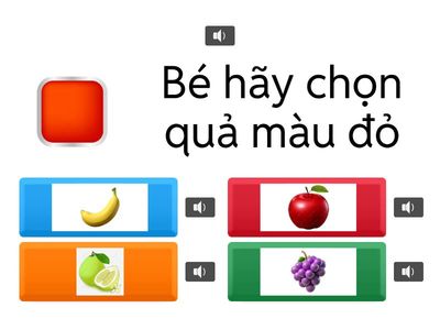 Bé hãy chọn đúng màu