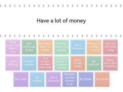 Idiom Game 2T Focus unit 4