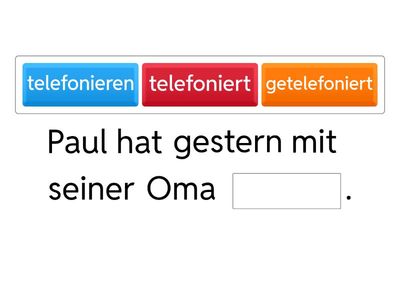 Perfekt (-ieren) Maximal 4