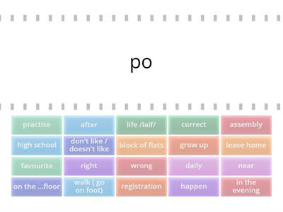 P2 U1A My daily life