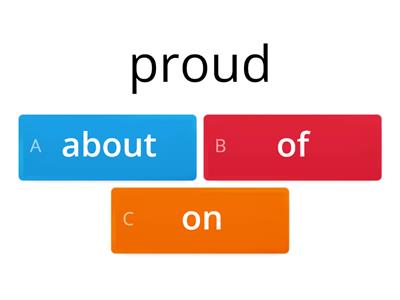 Adjectives with prepositions