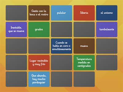  Vocabulario "Primero de secundaria"