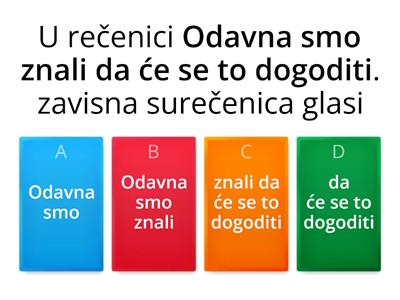 Zavisnosložene rečenice