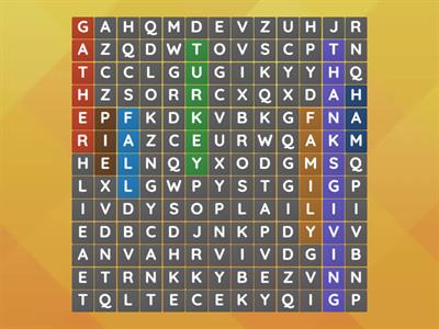 Thanksgiving word search 