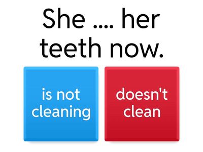  Present Continuous Negative