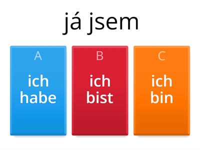 haben, sein, kommen, wohnen