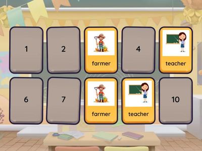 Occupations Memory Game