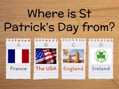 St. Patrick's Day Quiz