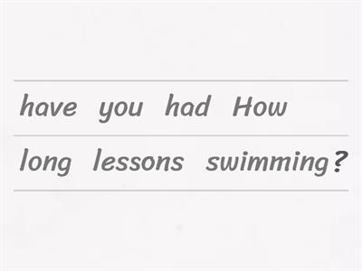 How long..? (Present Perfect)