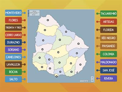 DIVISIÓN POLÍTICA DE URUGUAY
