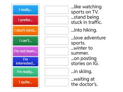 ACPB-B07 LIKES/DISLIKES