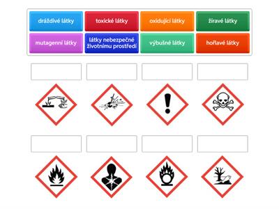  výstražné piktogramy var.