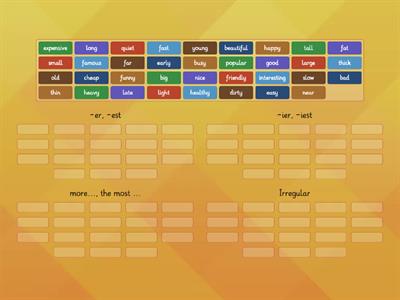 Comparatives and superlatives