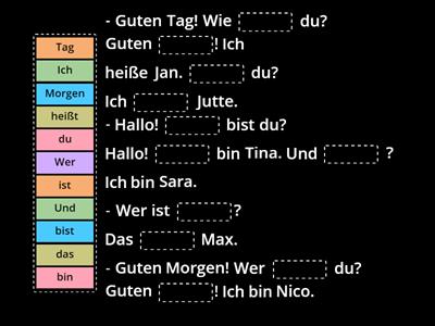 Sich und andere vorstellen