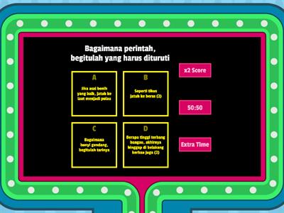 Peribahasa Jauhari Menengah 2 (Game Show Quiz)