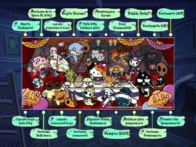 Etiqueta Hallowen Spooky- Hello Kitty