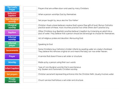 AQA Christian practices