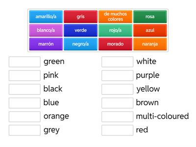 S1 Spanish Los colores