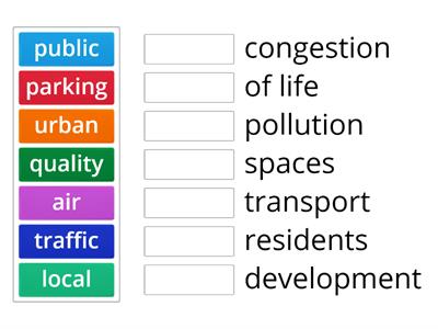 GE 5 Collocations for life in cities