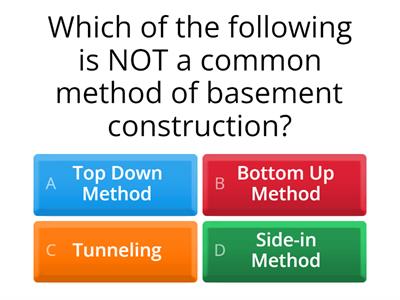 Basement construction