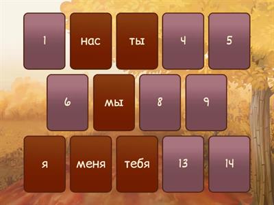 личные местоимения, родительный падеж