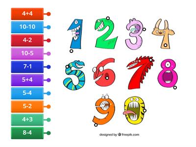 Посчитай и соедини с ответом