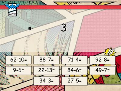 Resuelve las siguientes restas: