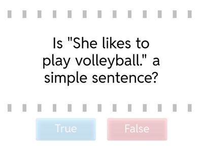 Simple, compound and complex sentences