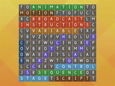 Scratch Keywords Wordsearch