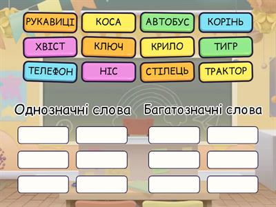 Однозначні і багатозначні слова