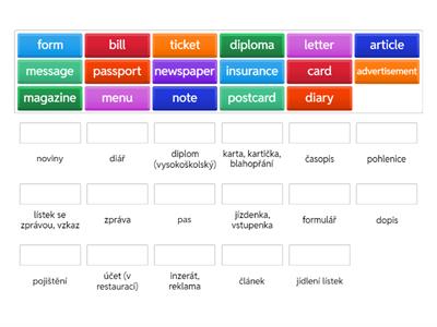 KET - Documents and texts - match up