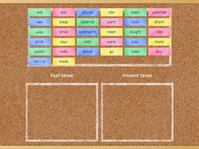 Unit 4.2 - Present and Past Tense Grouping