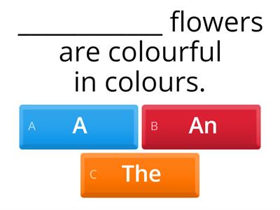 Articles ( a , an ,the )