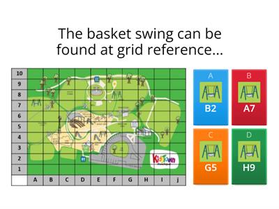 Map Skills - 4 Figure Grid References on a map