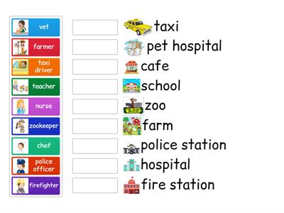 Unit 7 professions and places